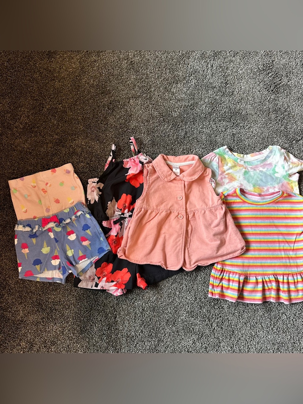 3T little girls 6 piece summer bundle.